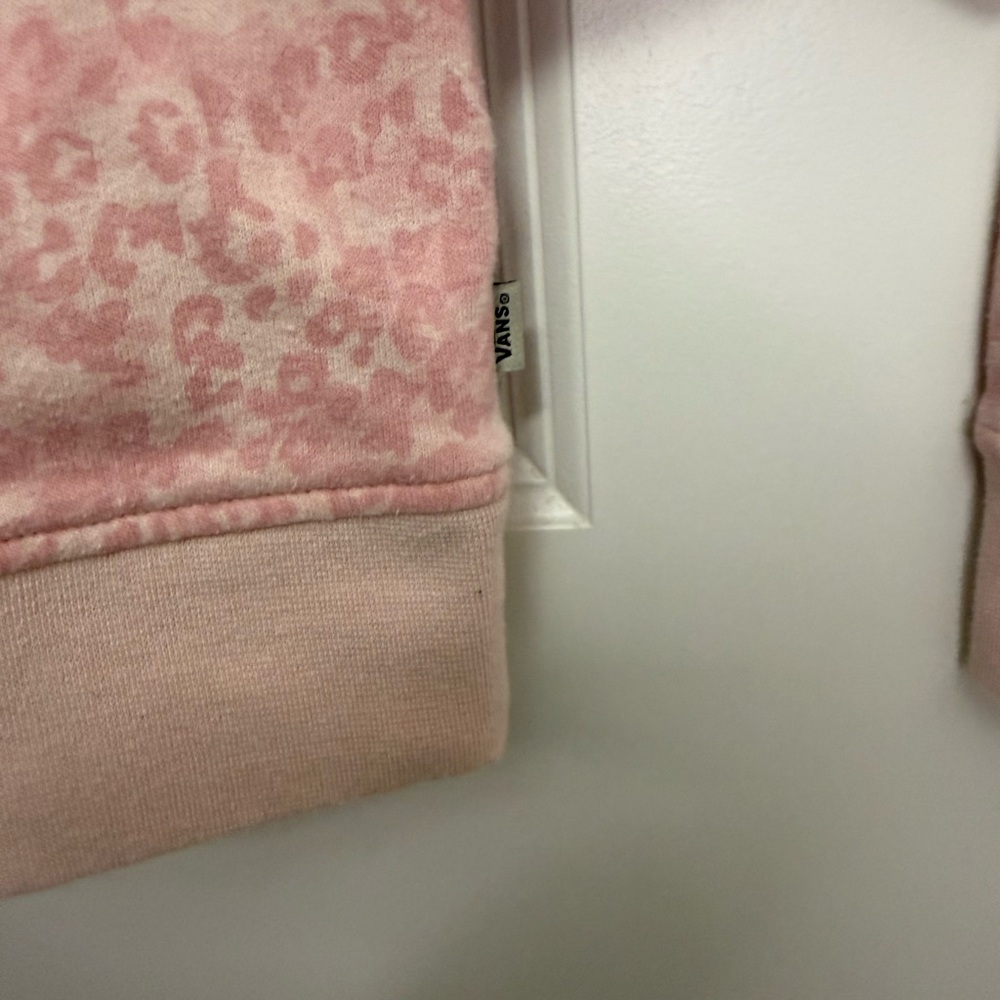 Vans Women's Pink Leopard Print Hoodie in size S - Picture 7 of 9